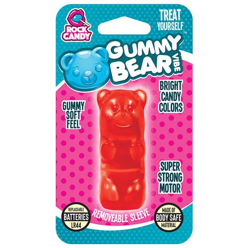 Gummy Bear Vibrator Massager - Red - New! by Rock Candy Massager Holiday Gummy Bear Vibration Massager - Red  