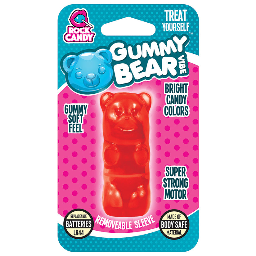 Gummy Bear Vibrator Massager - Red - New! by Rock Candy Massager Holiday Gummy Bear Vibration Massager - Red  