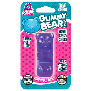 Gummy Bear Vibrator Massager - Blue - New! by Rock Candy Massager Holiday Vibrator Gummy Bear Purple Massager  