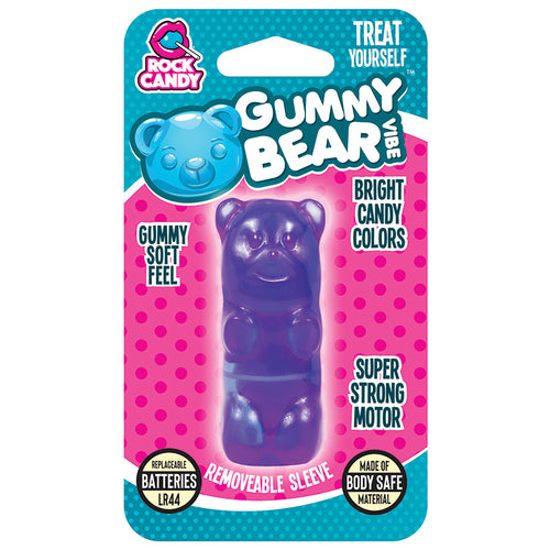 Gummy Bear Vibrator Massager - Purple - New! by Rock Candy Massager Holiday Gummy Bear Vibrator Massager Purple  