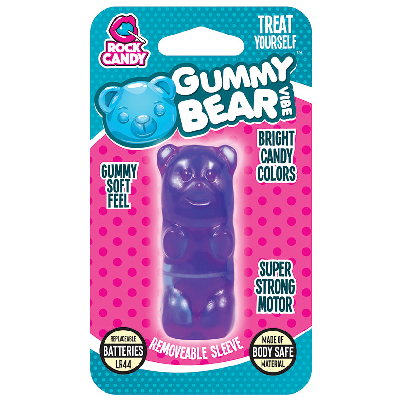 Gummy Bear Vibrator Massager - Purple - New! by Rock Candy Massager Holiday Gummy Bear Vibrator Massager Purple  