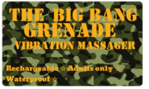 Hand Grenade 'The Big Bang' Prostate Massager Vibrator Massager Suzy Bubbles   