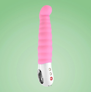St Patricks Shamrock Green Vibrator, Large Girthy by Fun Factory 'Patchy Paul G5' FREE GIFT! Health & Beauty Entrenue Soft Pink Vibrator 'Patchy Paul' with a handle  