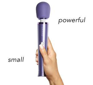 Le Wand Vibrator Petite Wand - Rose Gold Massager Entrenue Violet  