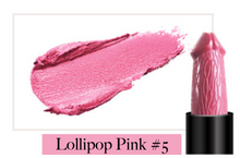 Load image into Gallery viewer, Penis Lipsticks, Just the Tip, penis Party dick lipstick, Lipsdick, penis shaped lipstick, LOLLIPOP PINK Lighter Pink