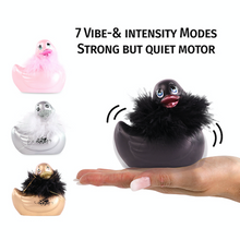 Load image into Gallery viewer, Duckie Black Paris Massager Bath Toy Duck bath massager It&#39;s the Bomb   