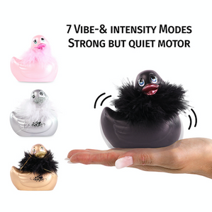 Duckie Black Paris Massager Bath Toy Duck bath massager It's the Bomb   
