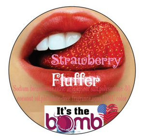 strawberry bath bomb strawberry fluffer
