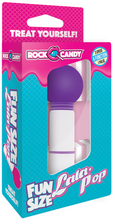 Load image into Gallery viewer, Vibrator Fun Sized LALA POP, Rock Candy Purple  