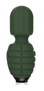 Hand Grenade Massager 'The Big Bang Bomb' Military Green Massager Suzy Bubbles   