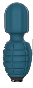 Hand Grenade 'The Big Bang' in Battleship Blue Massager Suzy Bubbles   