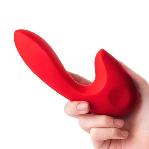 Sensemax Vibrator Black with Discreet Black Case Massager It's the Bomb SenseVibe Warm (Red)  