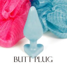 Load image into Gallery viewer, Butt Plug Black Guest Soap in Cute Gift Cans WHIMSICAL &amp; NAUGHTY It&#39;s the Bomb   