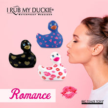 Load image into Gallery viewer, Duckie Black w/Yellow Dots Massager Bath Toy Bath &amp; Body It&#39;s the Bomb   