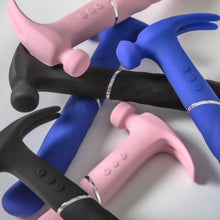 Load image into Gallery viewer, hammer vibrator sweet Love Hamma sex toy Vibrator Curved or Straight handle Vibrating Handle Black, Pink or Blue Vibrator