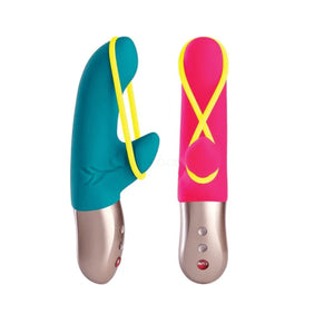 Vibrator Mini, Fun Factory 'Amorino' Petrol Blue or Pink, Stimulation Band 