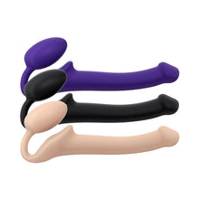 Load image into Gallery viewer, Strap-on-Me w Remote Vibrator Vibe-Medium Size-Black-Purple-Vanilla Massager Entrenue   