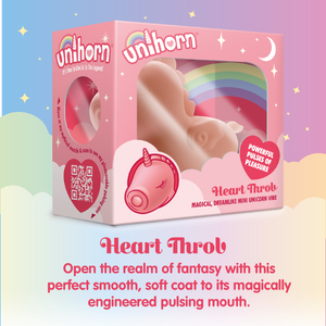 unihorn unicorn sex toy vibrator pink waterproof bath clit pulsing tongue new!