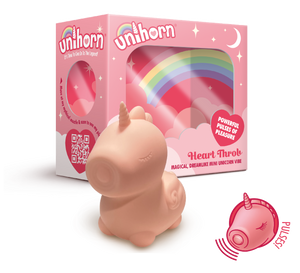 unihorn unicorn sex toy vibrator pink waterproof bath clit pulsing tongue new!