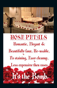 Silk Rose Black Flower Petals. Romance Rose Petals. A Cute Effect PG wedding Party & Celebration It's the Bomb   