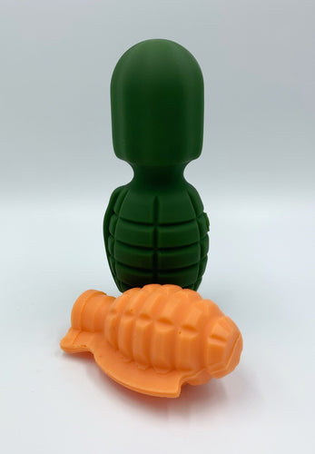 Hand Grenade 'The Big Bang' Prostate Vibration Massager, Military Green Massager Suzy Bubbles Military Green  