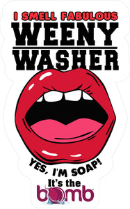 Weenie Weeny Washer Mouth in Blue. Cleaner Soap in Gift Can Made in USA PG Weenie Washer It's the Bomb   
