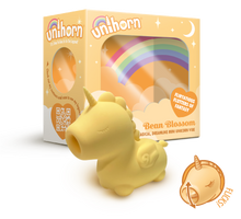 Load image into Gallery viewer, unihorn unicorn sex toy vibrator yellow waterproof bath clit sucking tongue new!